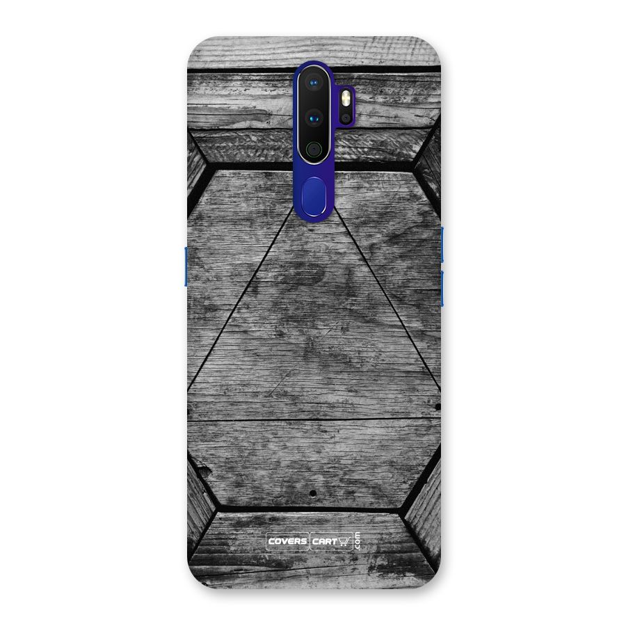 Wooden Hexagon Back Case for Oppo A9 (2020)