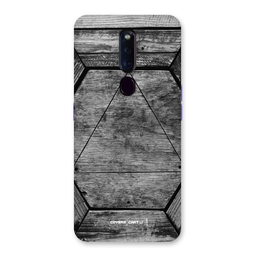 Wooden Hexagon Back Case for Oppo F11 Pro
