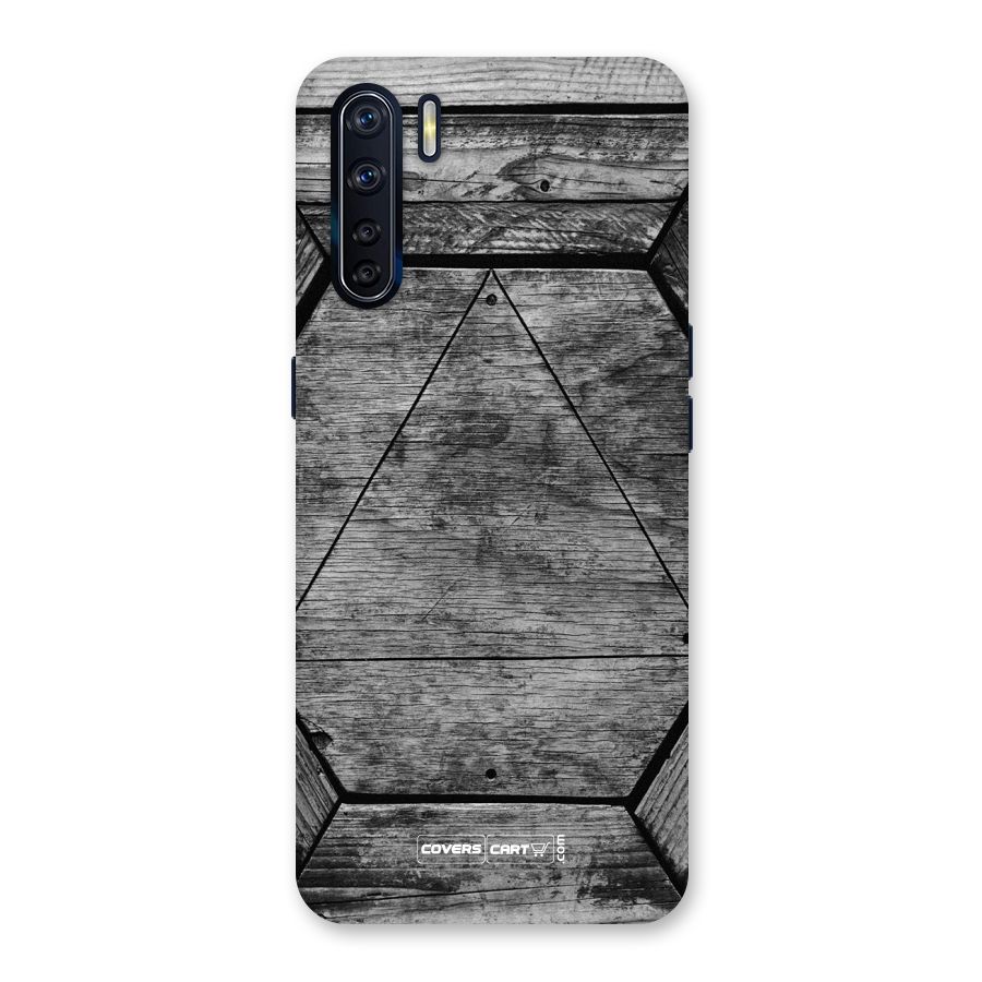 Wooden Hexagon Back Case for Oppo F15