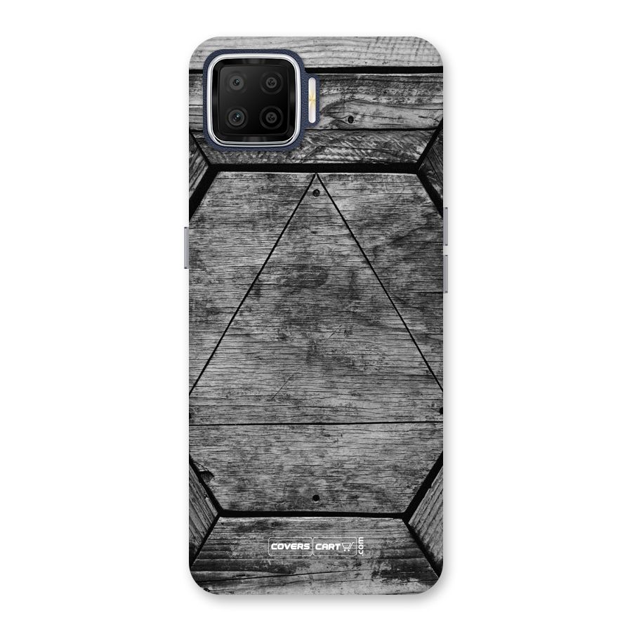 Wooden Hexagon Back Case for Oppo F17