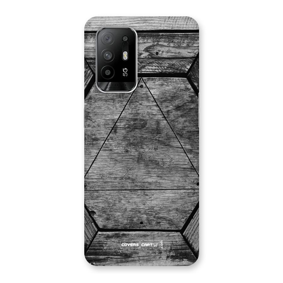 Wooden Hexagon Back Case for Oppo F19 Pro Plus 5G