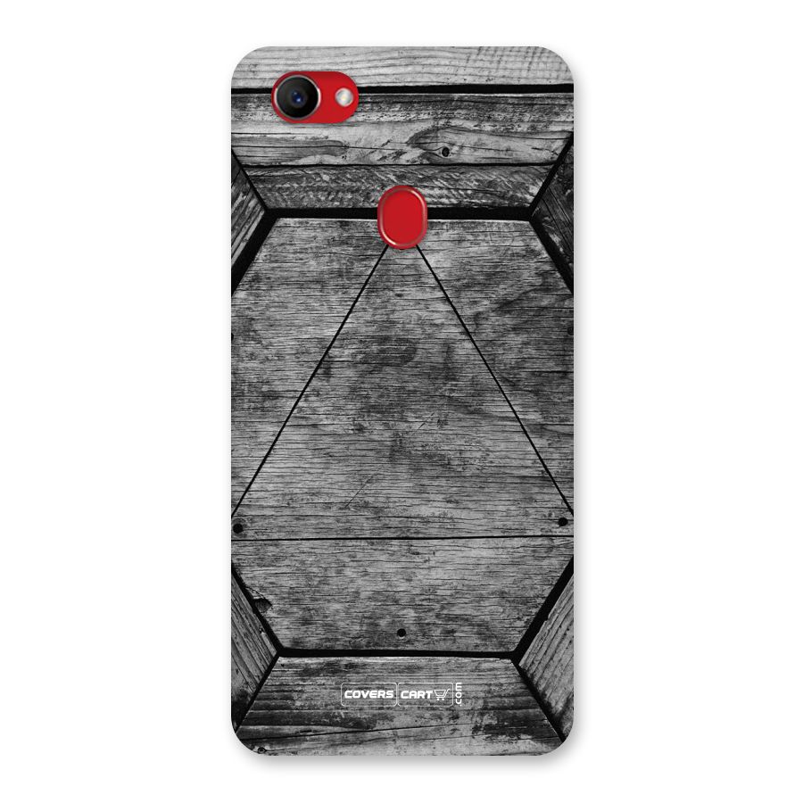 Wooden Hexagon Back Case for Oppo F7