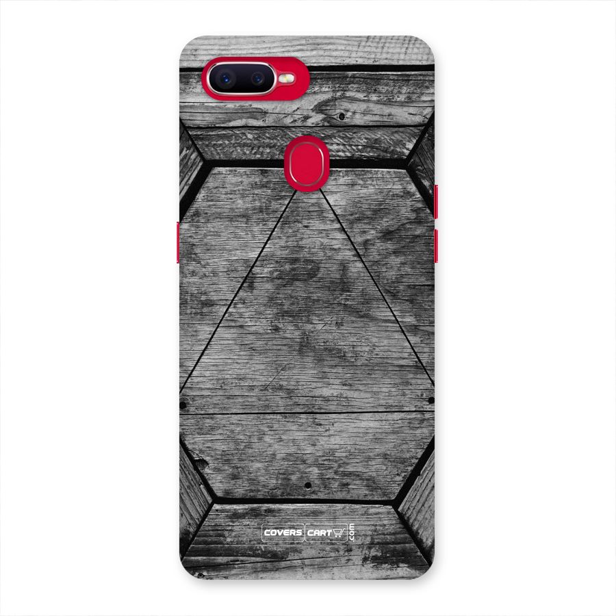 Wooden Hexagon Back Case for Oppo F9 Pro