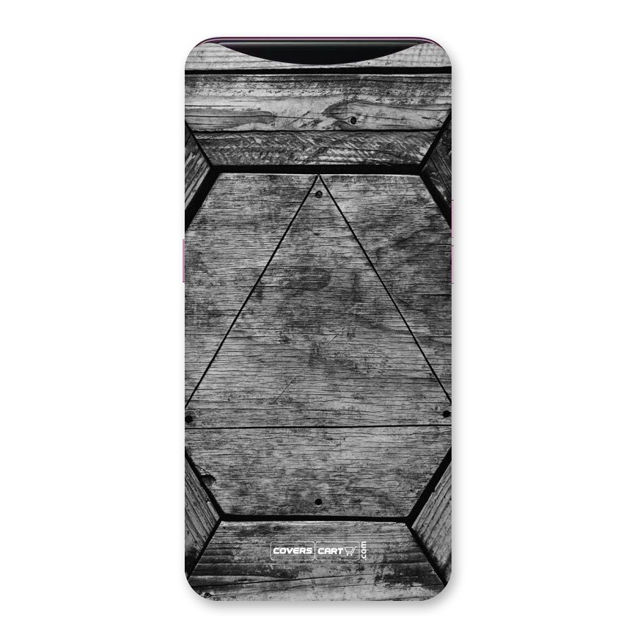 Wooden Hexagon Back Case for Oppo Find X