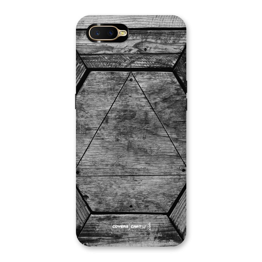 Wooden Hexagon Back Case for Oppo K1