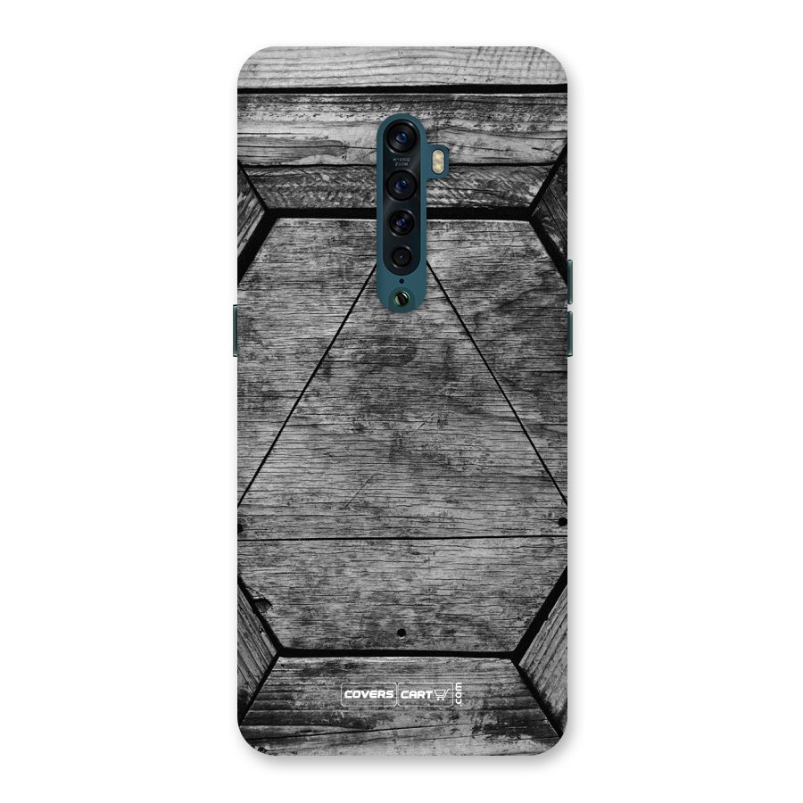Wooden Hexagon Back Case for Oppo Reno2