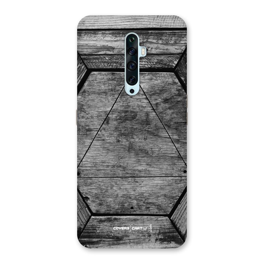 Wooden Hexagon Back Case for Oppo Reno2 F