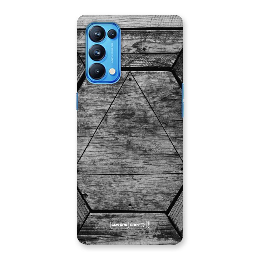 Wooden Hexagon Back Case for Oppo Reno5 Pro 5G