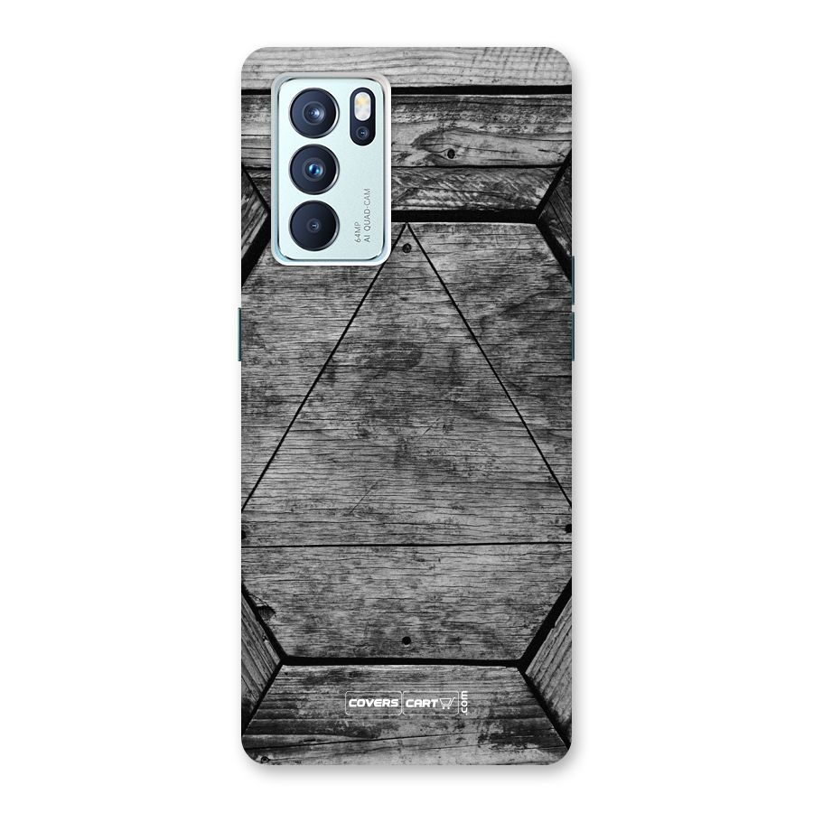 Wooden Hexagon Back Case for Oppo Reno6 Pro 5G