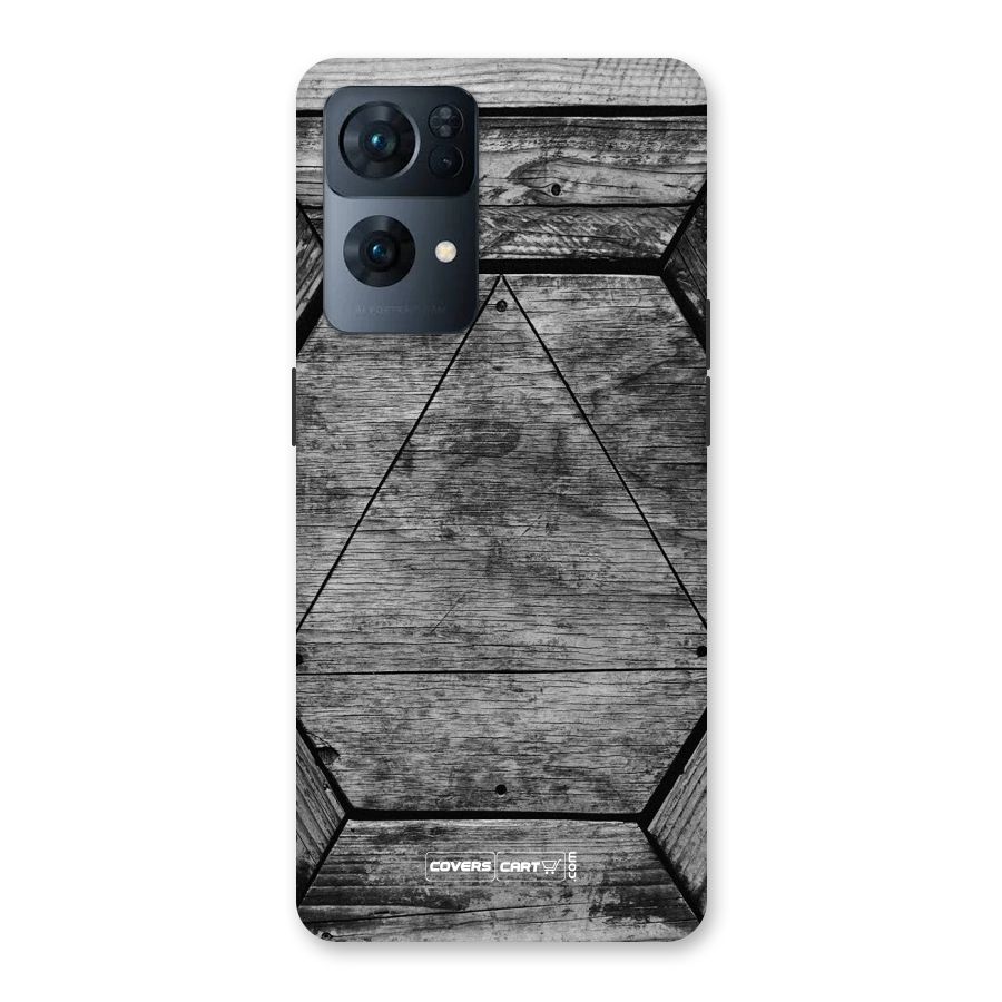 Wooden Hexagon Back Case for Oppo Reno7 Pro 5G