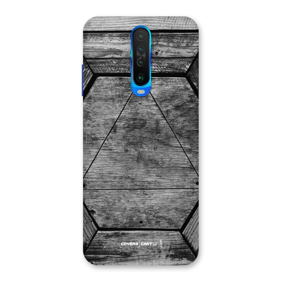 Wooden Hexagon Back Case for Poco X2