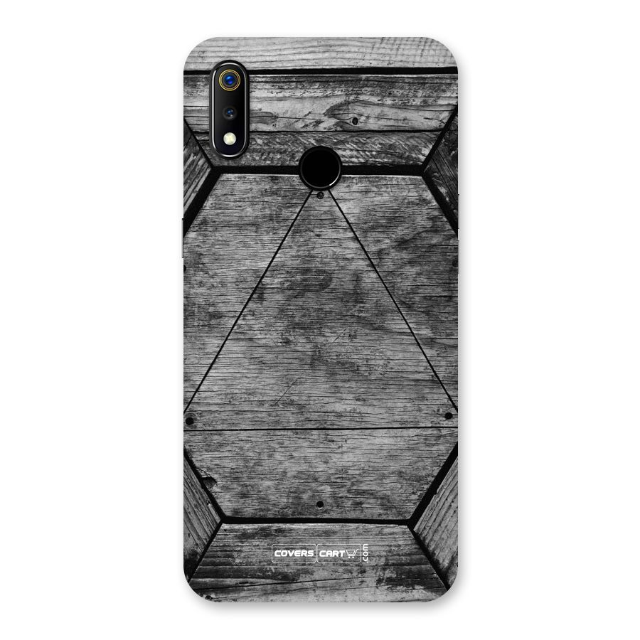 Wooden Hexagon Back Case for Realme 3