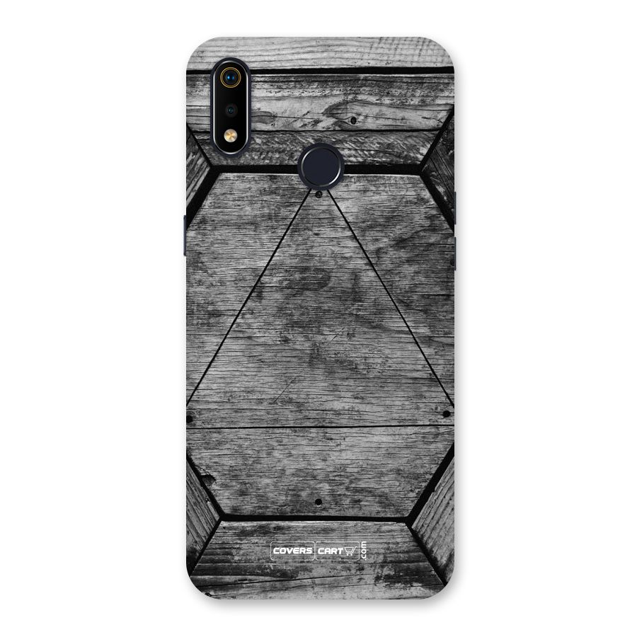 Wooden Hexagon Back Case for Realme 3i