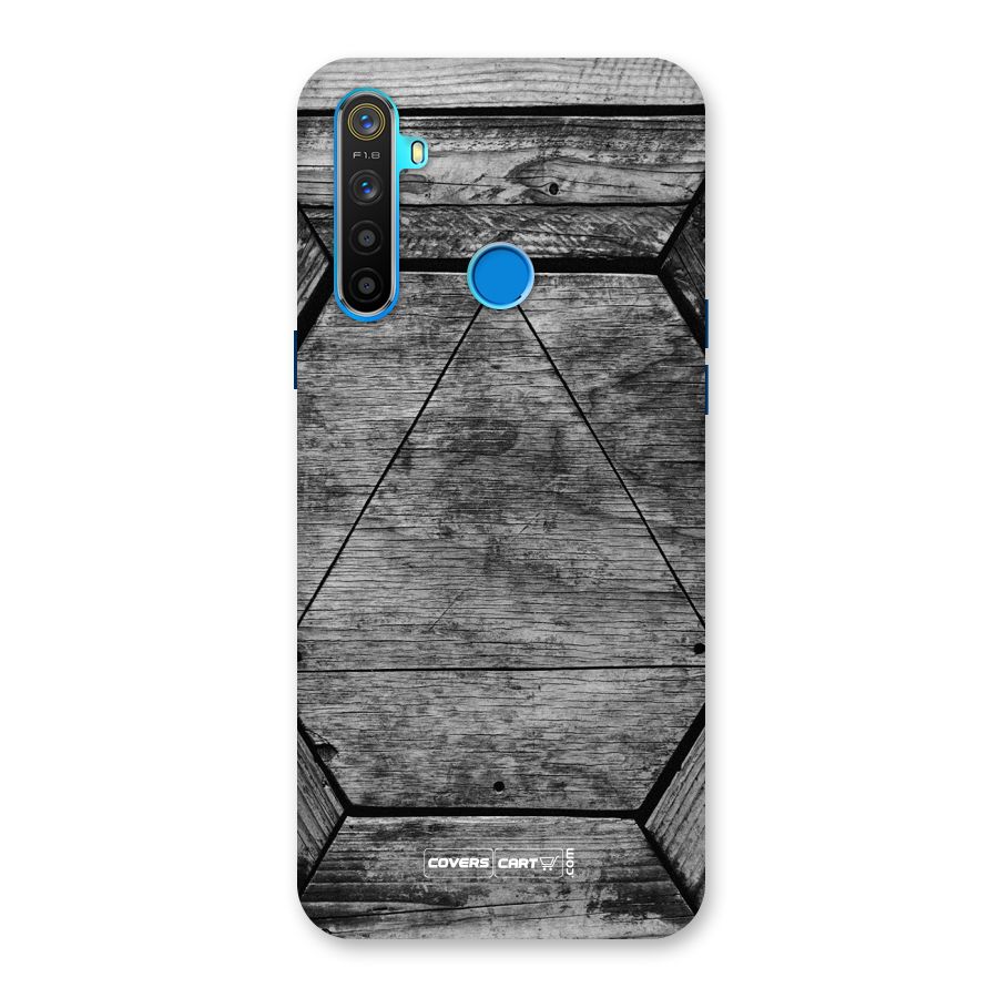 Wooden Hexagon Back Case for Realme 5