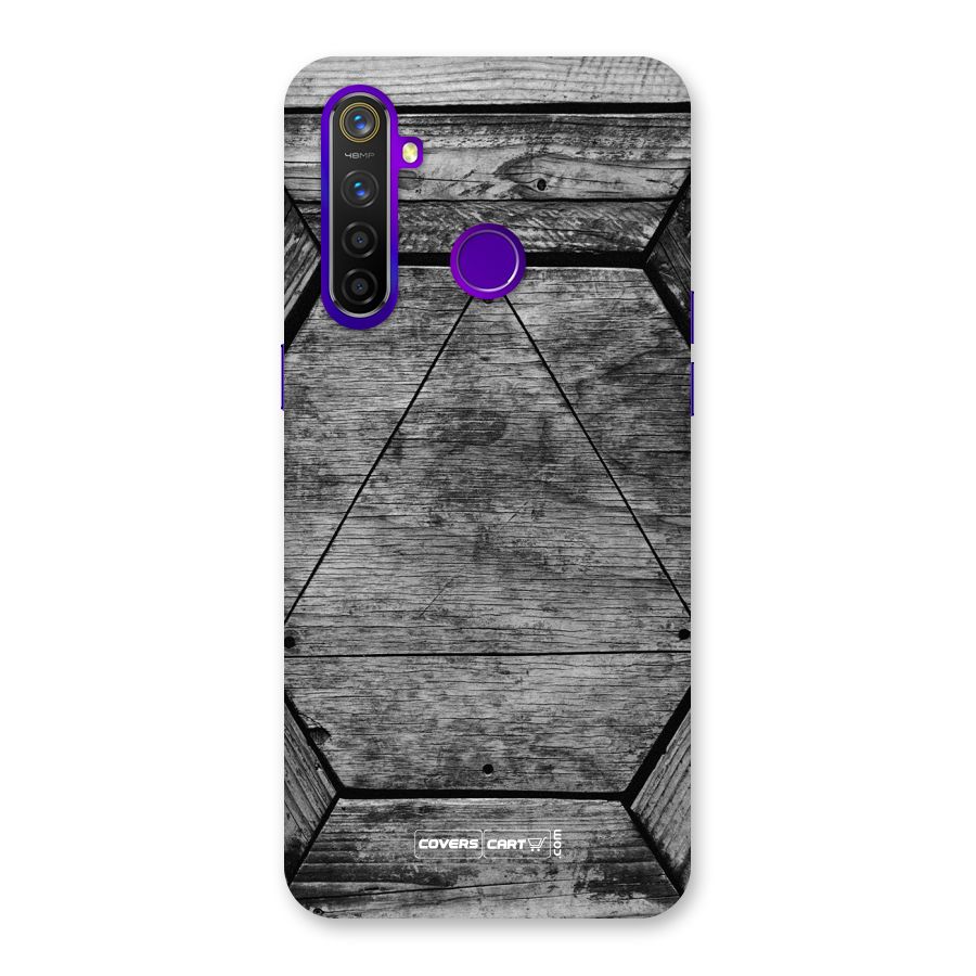 Wooden Hexagon Back Case for Realme 5 Pro