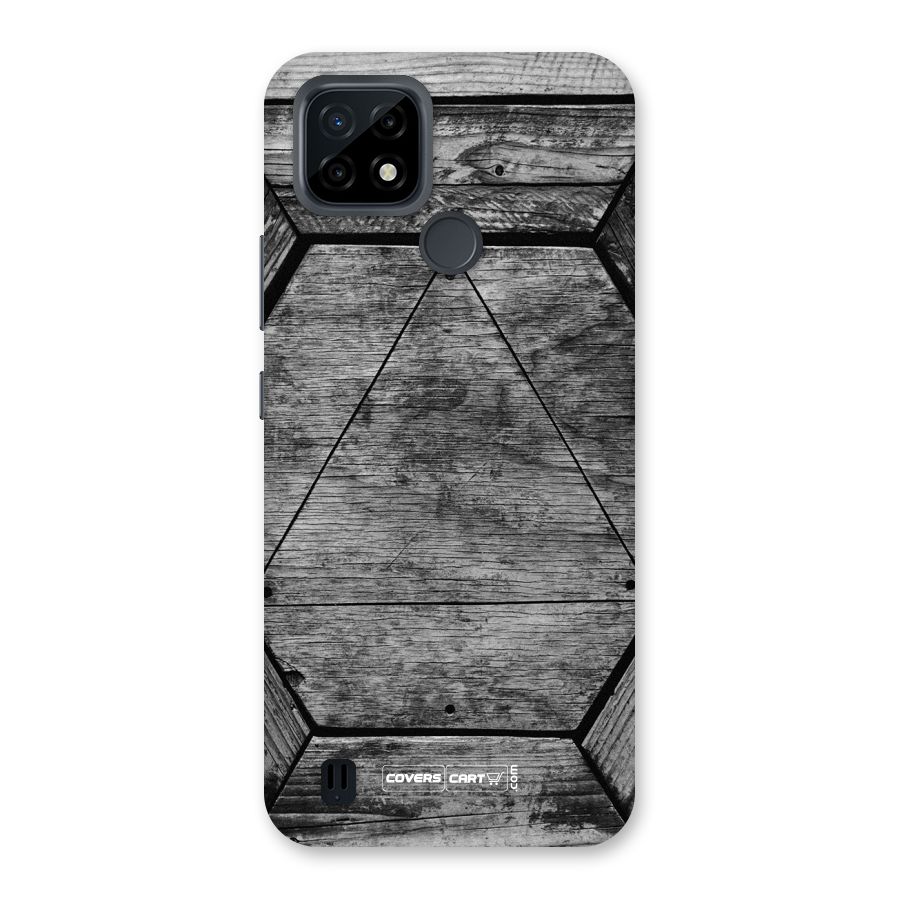 Wooden Hexagon Back Case for Realme C21