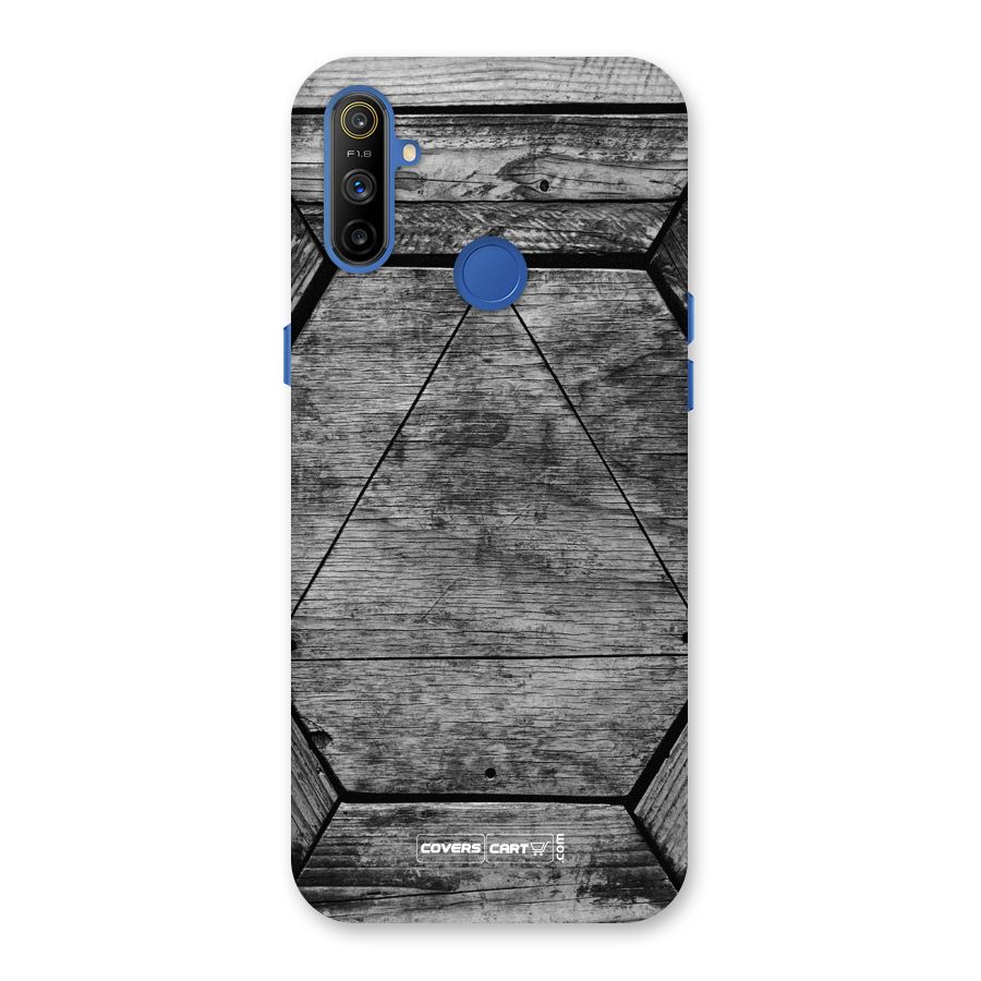 Wooden Hexagon Back Case for Realme Narzo 10A