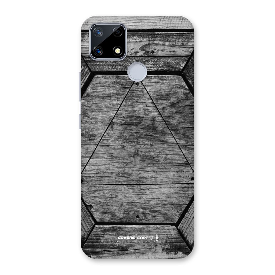Wooden Hexagon Back Case for Realme Narzo 20