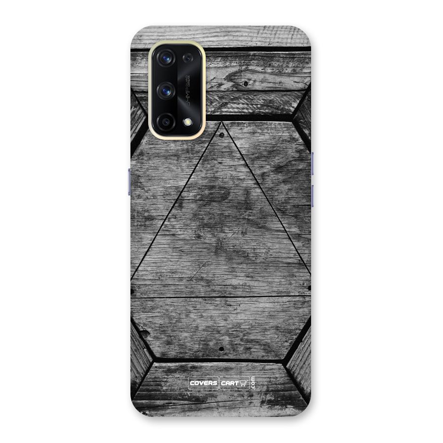 Wooden Hexagon Glass Back Case for Realme X7 Pro
