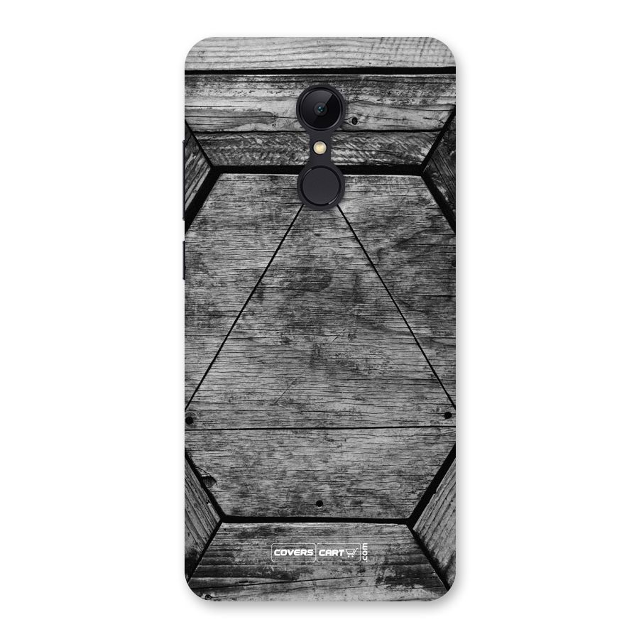 Wooden Hexagon Back Case for Redmi 5