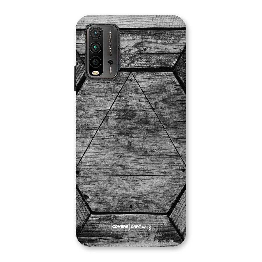 Wooden Hexagon Back Case for Redmi 9 Power