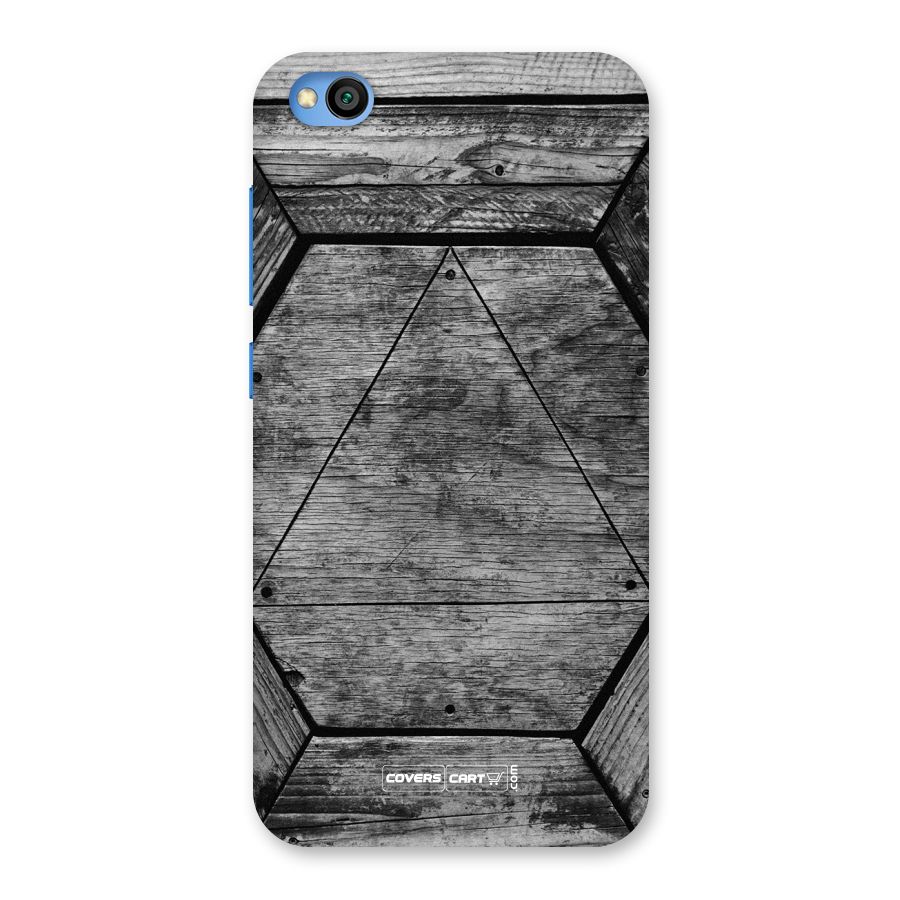 Wooden Hexagon Back Case for Redmi Go