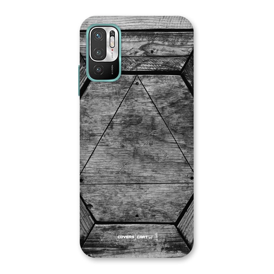 Wooden Hexagon Back Case for Redmi Note 10T 5G