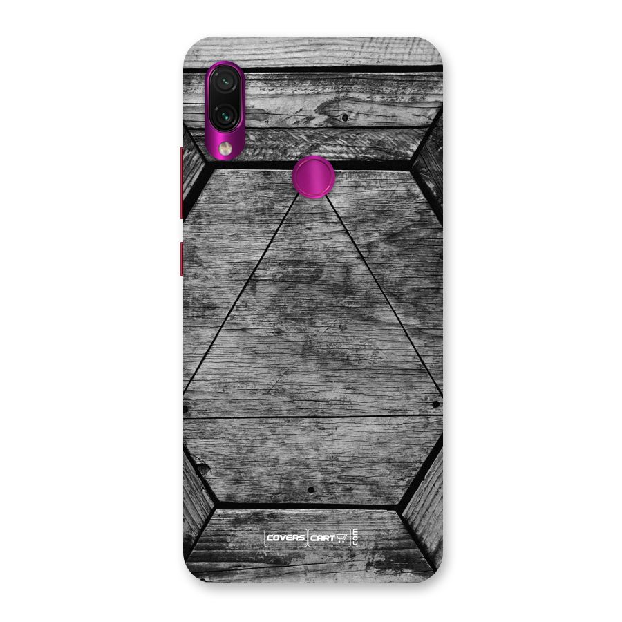 Wooden Hexagon Back Case for Redmi Note 7 Pro
