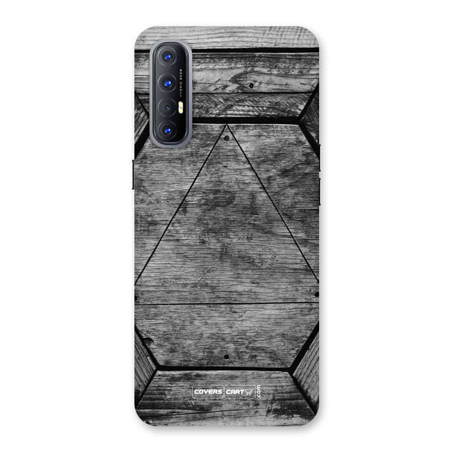 Wooden Hexagon Back Case for Reno3 Pro
