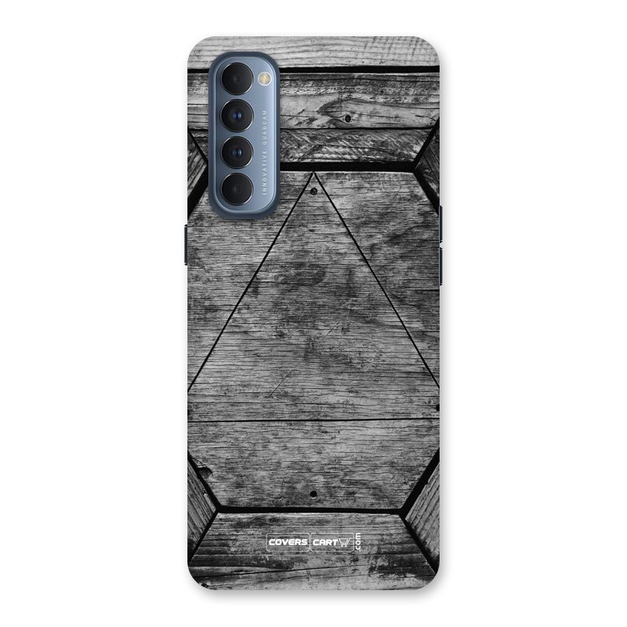 Wooden Hexagon Back Case for Reno4 Pro