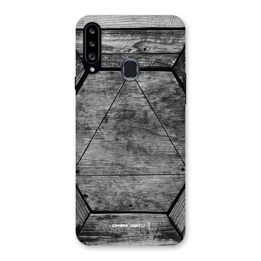 Wooden Hexagon Back Case for Samsung Galaxy A20s