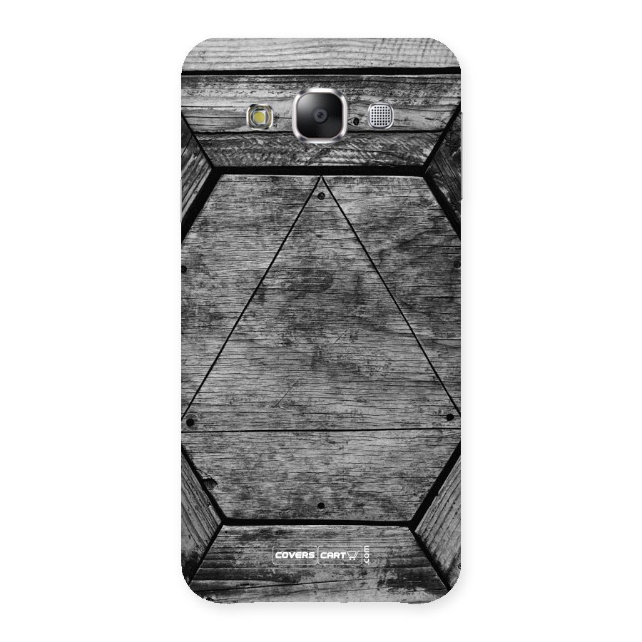 Wooden Hexagon Back Case for Samsung Galaxy E5
