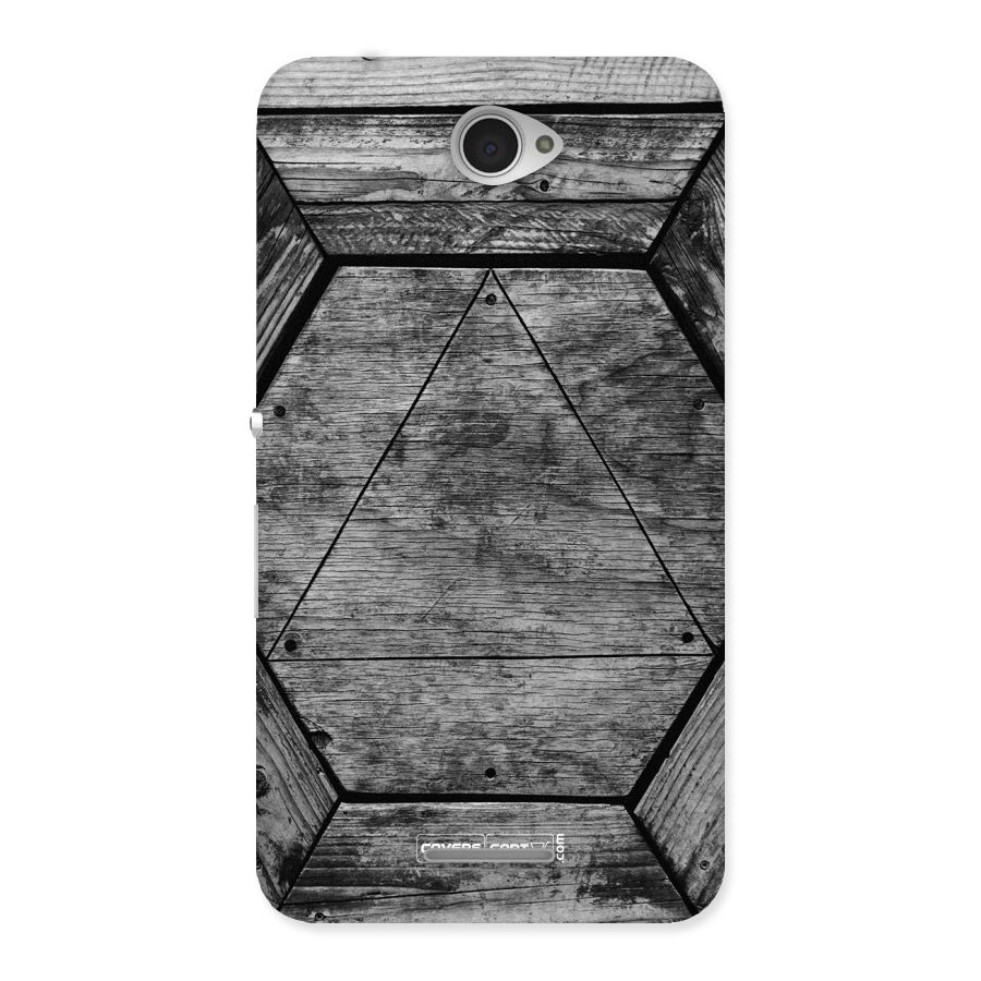 Wooden Hexagon Back Case for Sony Xperia E4