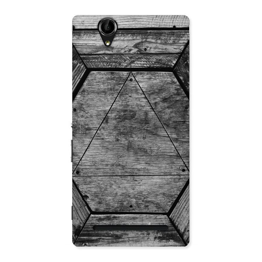 Wooden Hexagon Back Case for Sony Xperia T2