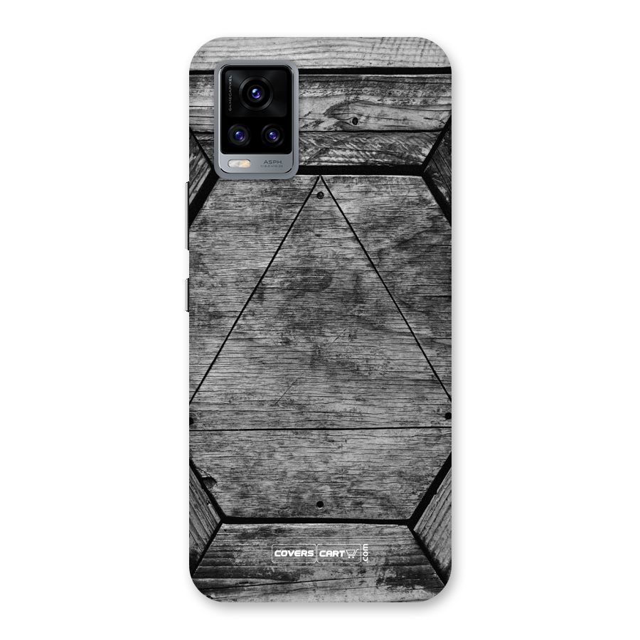 Wooden Hexagon Back Case for Vivo V20
