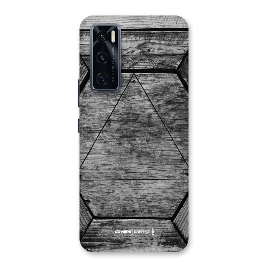 Wooden Hexagon Back Case for Vivo V20 SE