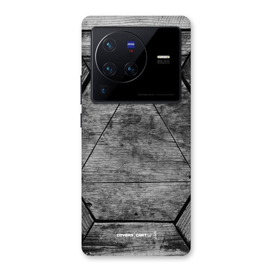 Wooden Hexagon Back Case for Vivo X80 Pro