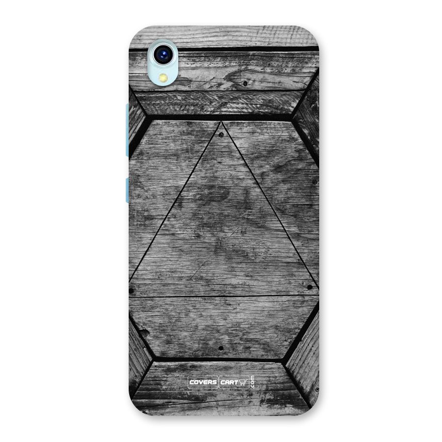 Wooden Hexagon Back Case for Vivo Y1s