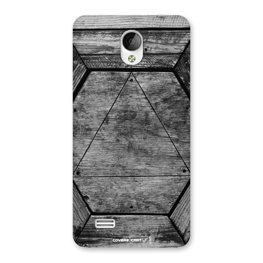 Wooden Hexagon Back Case for Vivo Y21