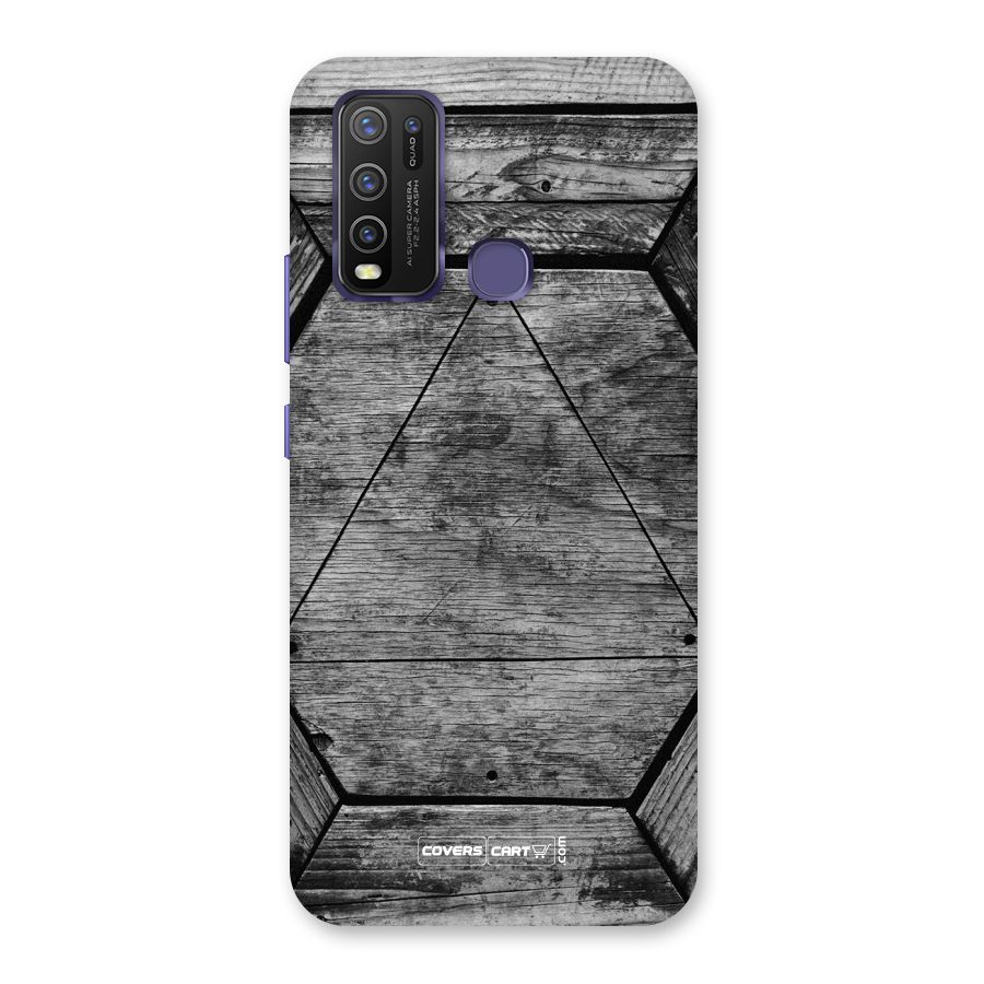 Wooden Hexagon Back Case for Vivo Y30