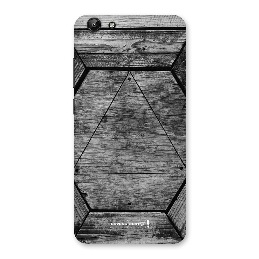 Wooden Hexagon Back Case for Vivo Y69