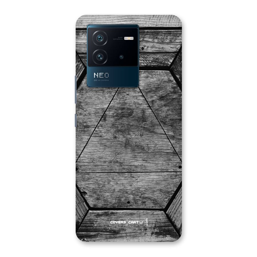Wooden Hexagon Back Case for Vivo iQOO Neo 6 5G