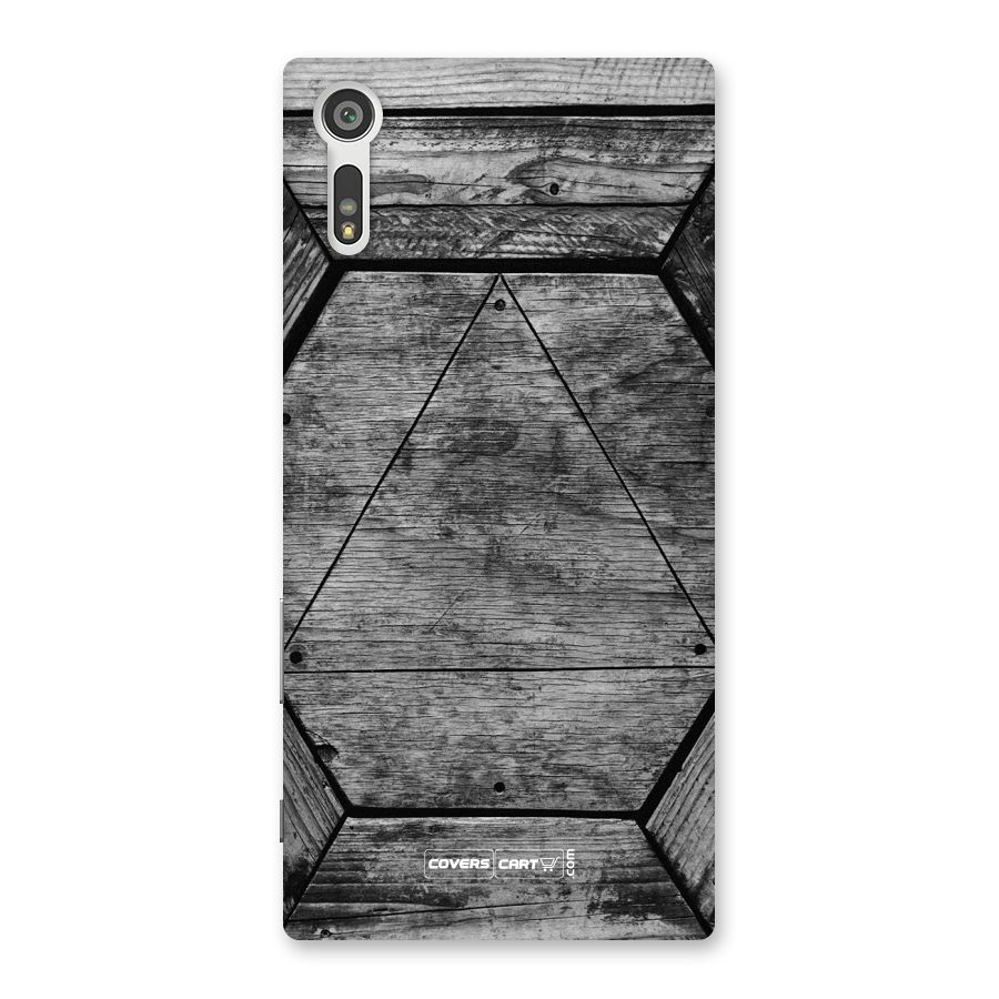 Wooden Hexagon Back Case for Xperia XZ