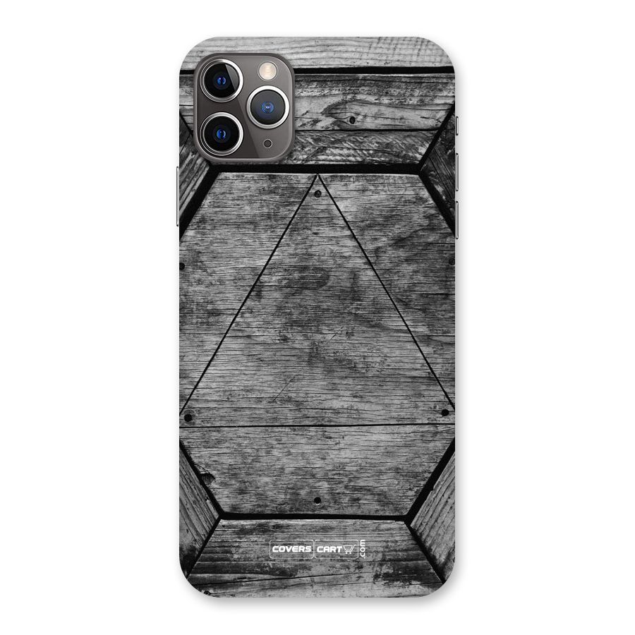 Wooden Hexagon Back Case for iPhone 11 Pro Max