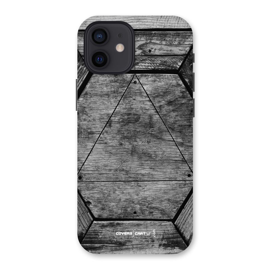 Wooden Hexagon Back Case for iPhone 12
