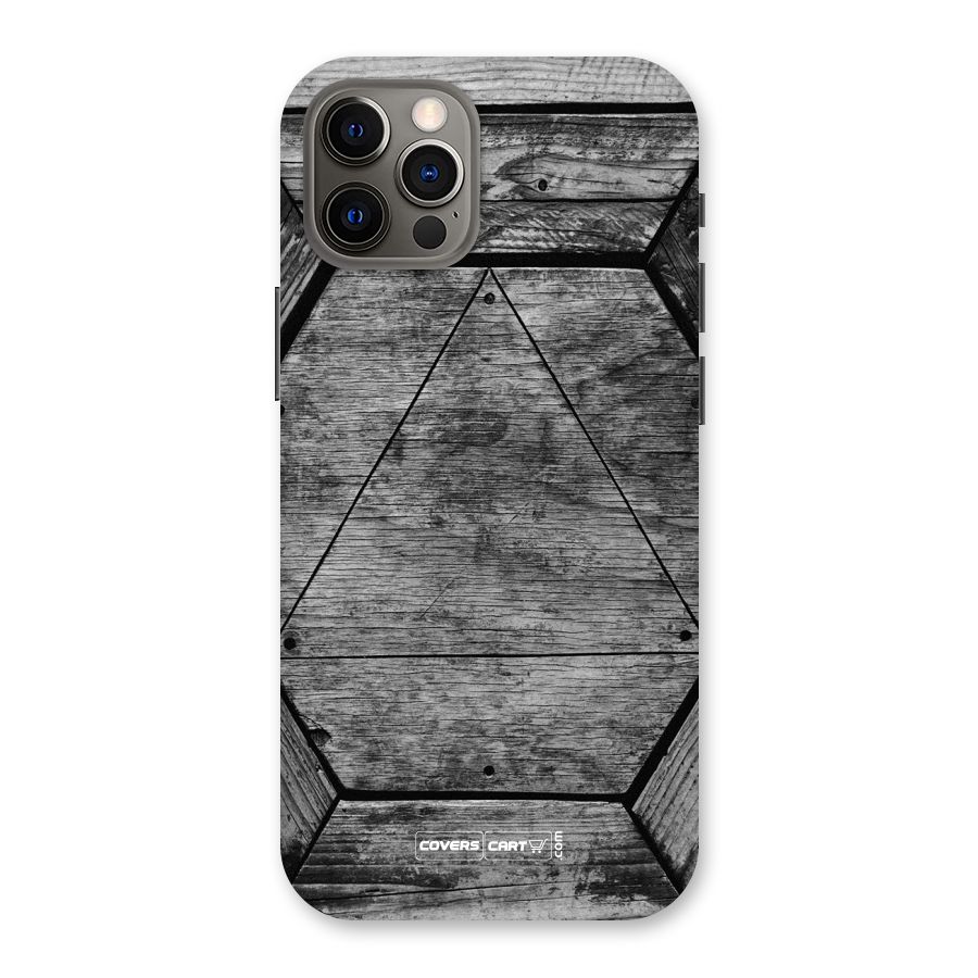 Wooden Hexagon Back Case for iPhone 12 Pro