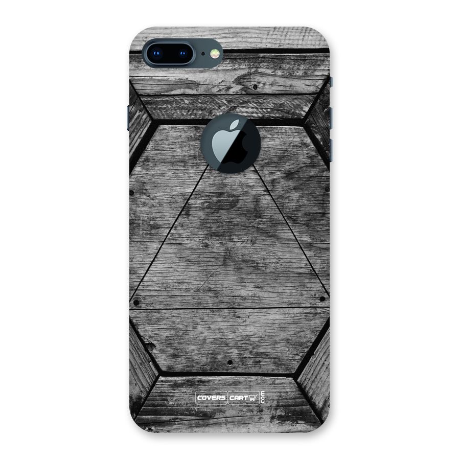 Wooden Hexagon Back Case for iPhone 7 Plus Logo Cut