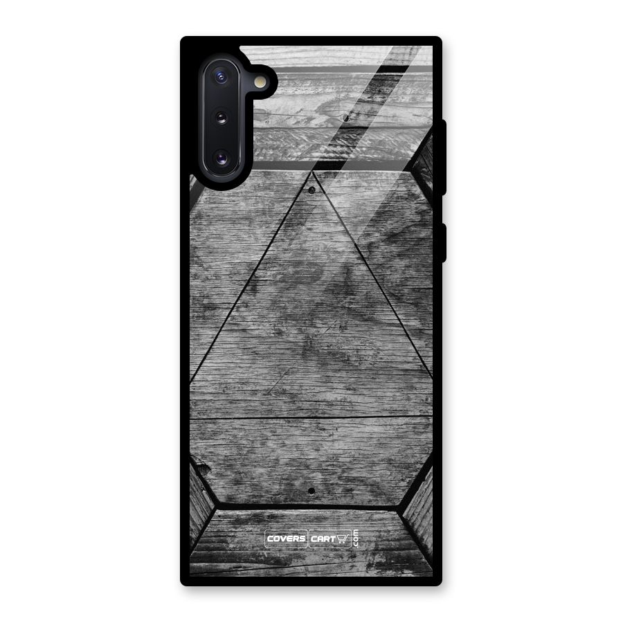 Wooden Hexagon Glass Back Case for Galaxy Note 10