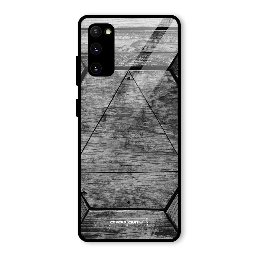 Wooden Hexagon Glass Back Case for Galaxy S20 FE 5G