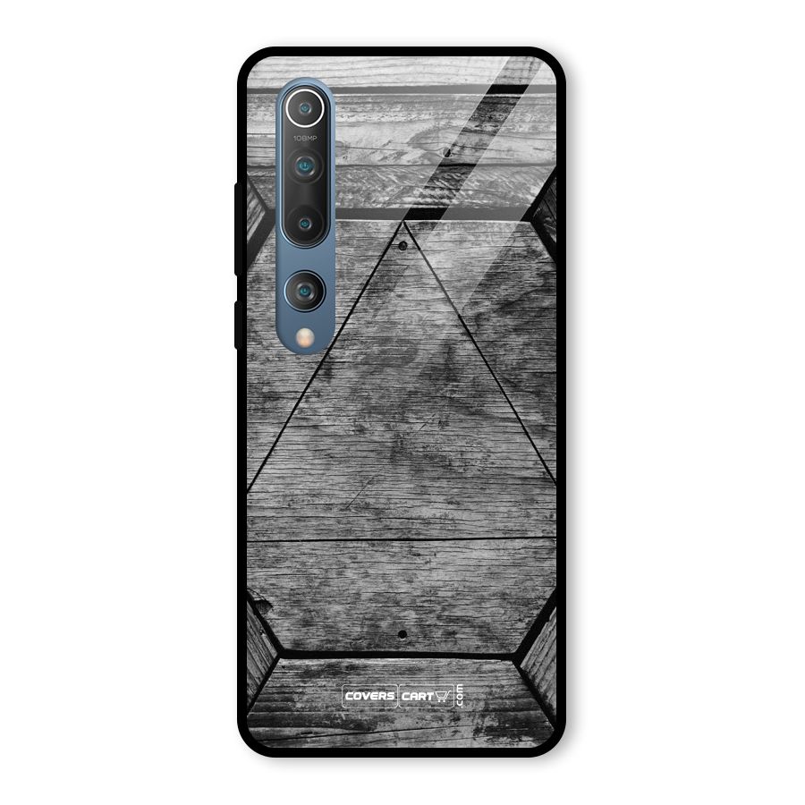Wooden Hexagon Glass Back Case for Mi 10
